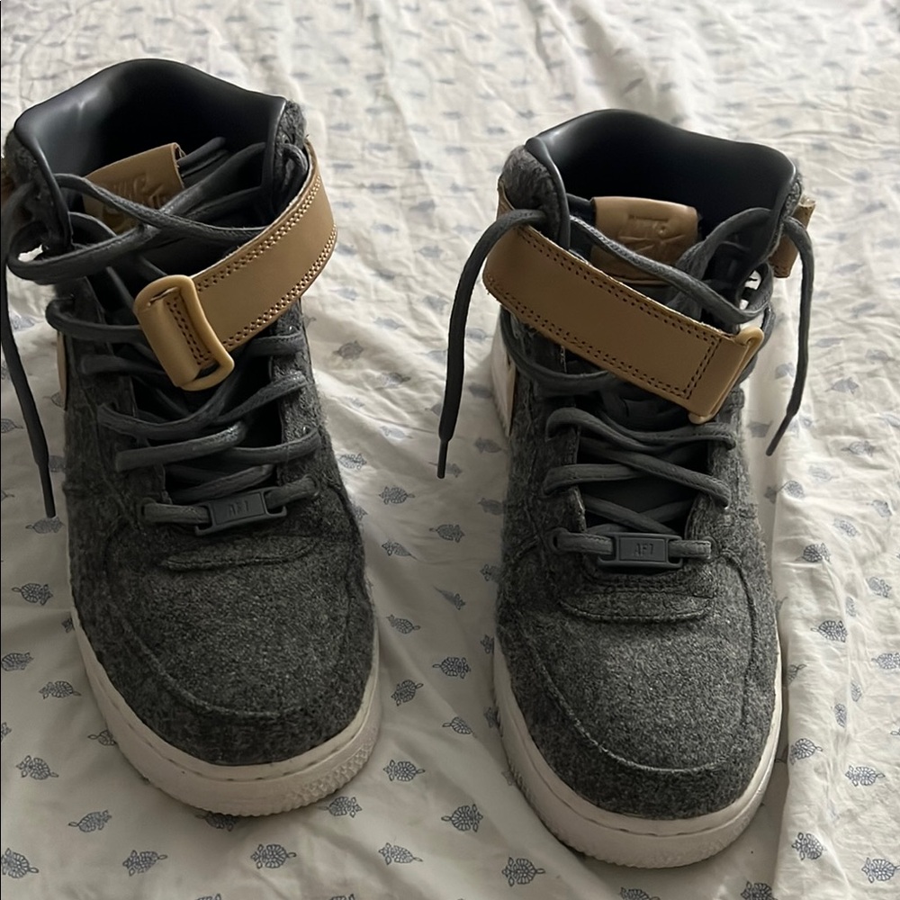 Nike Gray and Tan Athletic Shoes